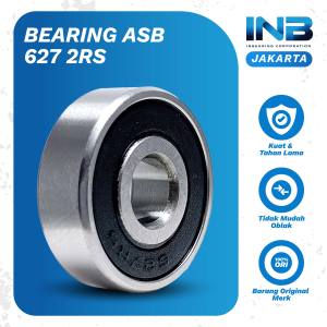 Laker Bearing 627 2RS ASB Bearing Bushing Blender Bearing Mesin Gerinda INB JAKARTA Original ASB