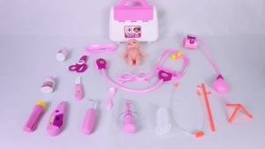 Little Doctor Toy Set Girl First Aid Kit Nurse Children Injection Play House Play Stethoscope Baby Tools