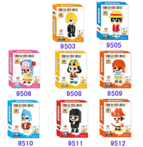 QCF One Pieces Series Nanoblocks Brick Block Set Chopper One-Piece Diamond Building Blocks Toys Gift Gift