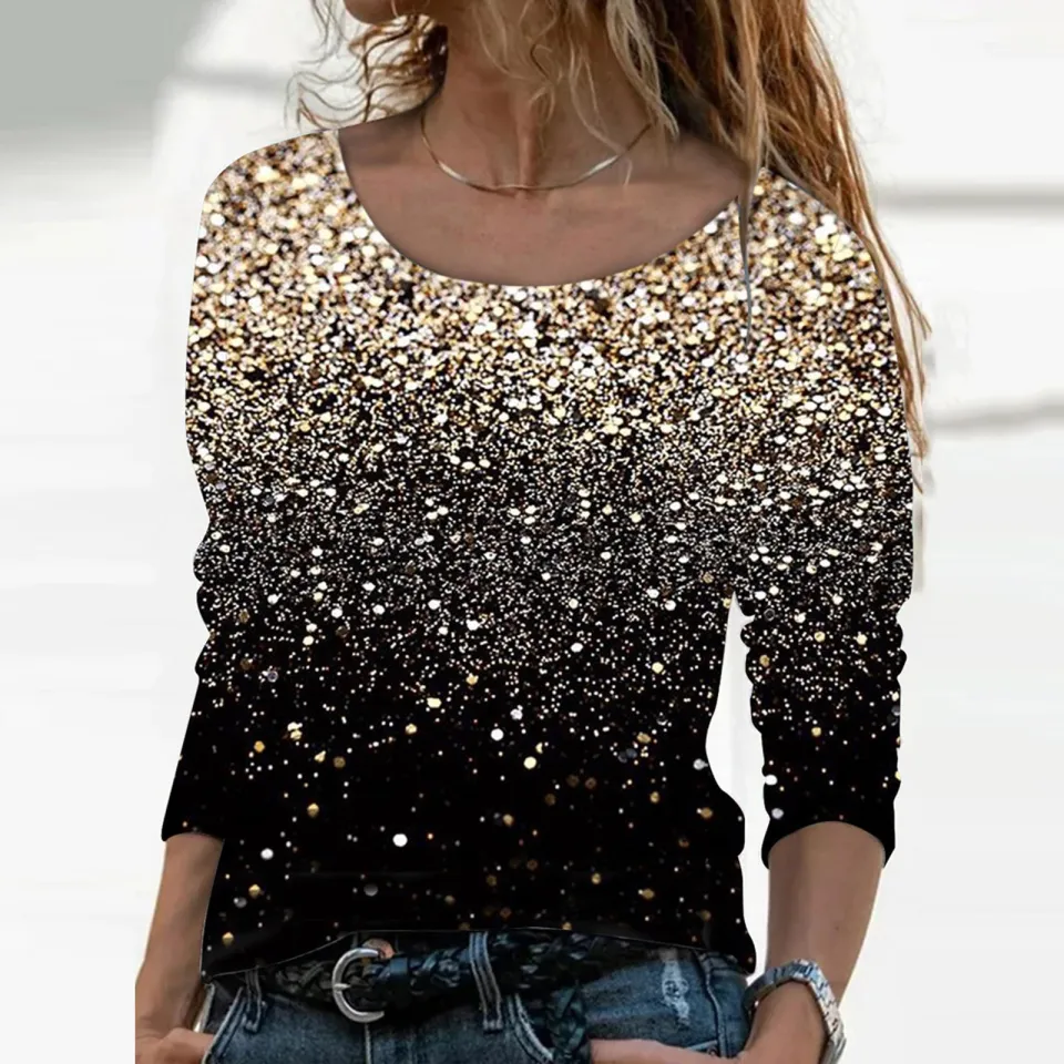 Casual best sale sequin top