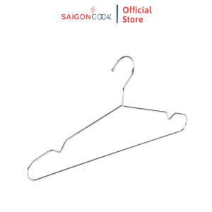 Combo 10 20 móc inox Saigoncook hàng nhập khẩu chất liệu inox bền chắc cứng cáp sáng bóng chịu lực tốt Móc treo quần áo