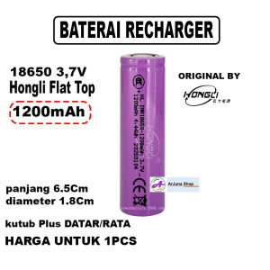 Baterai 18650 Recharger 1200mAh hongli hengyi / BATERAI POWER BANK / BATERAI SENTER / BATERAI Li ion 18650 BARU