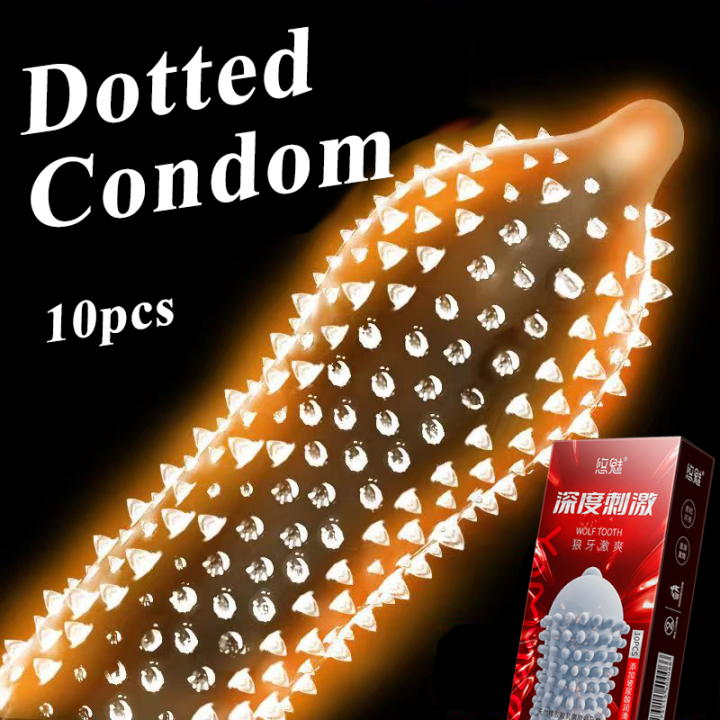 Lot De 10 Préservatifs Masculins Ultra Fins 0.01mm - Texture Particules Spike - Garantie 100%