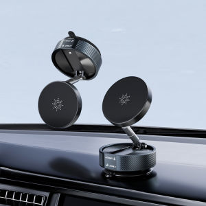 2025 New Vacuum suction magnetic car bracket 360 ° Foldable Rotation Suction Cup Phone Stand For iPhone Samsung Xiaomi