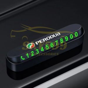 Car Phone Number Card Plate Car Park Stop Car Temporary Luminous Parking Card Car Sticker Proton Perodua Honda Toyota