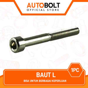 Baut L 5 M6x50 Kunci 5 Pitch 1 Untuk Berbagai Keperluan Baud Bolt L5 M 6X50-M 6 x 50 K5 P1