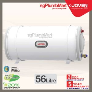 Joven x sgPlumbMart JSH56 Storage Water Heater (Heat Elevator) Joven Heater 56 Liters