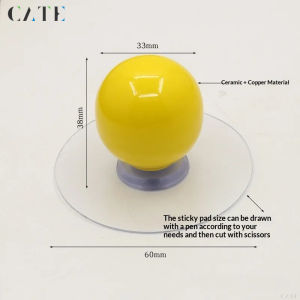 No-Drill Colorful Dopamine Cabinet Door Handle With Round Ball-Shaped Bottle Cap Drawer And Wardrobe Cabinet Handle For Sideboard