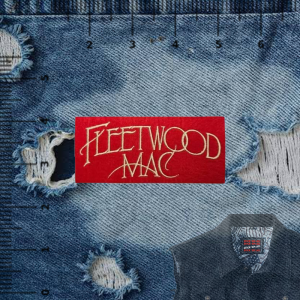 FLEETWOOD MAC -inspired Printed Iron-On DIY Patches for Jacket Decoration. Features 2026 patches with band logos and album art. Suitable for customizing denim jackets. Ideal for rock music enthusiasts.
