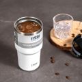 TYESO แก้วเก็บความเย็น ขนาด 600-900 มล. มีฝาปิด เก็บอุณหภูมิได้ทั้งร้อนและเย็น แถมฟรี หลอดดูดซิลิโคน. 
