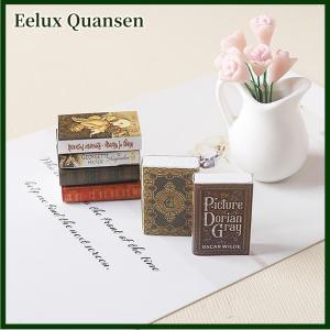 Eelux 6 cái 1:12 Dollhouse thu nhỏ cuốn sách truyện tranh Cuốn Sách Nhỏ mini mô hình trẻ em giả vờ chơi đồ chơi nhà búp bê phụ kiện