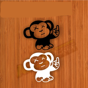 0723 CUTTING STIKER MONKEY 8CM