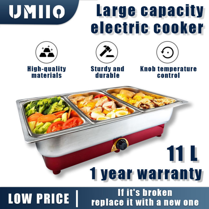 Umiio Multifunctional Electric Stainless Steel Chaffing Dish Stove Food