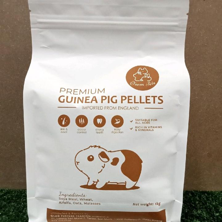 Picture of O'sem Pets Premium Guinea Pig Pellets 1kg 天竺鼠/荷兰猪饲料 | Lazada