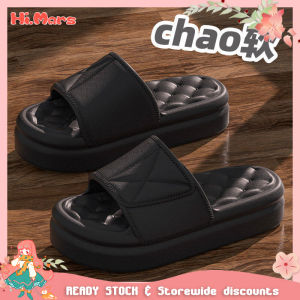 Hi.Mars Dép Lê Đế Dày Cho Nữ Màu Trơn Phong Cách Hàn Quốc Trong Nhà Chống Trượt Cỡ Lớn Cho Cặp Đôi Nam