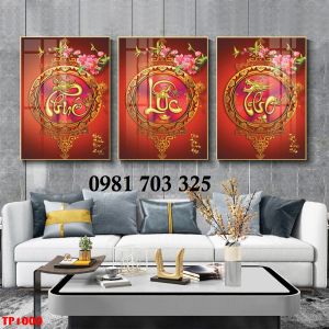 Tranh gạch đẹp thư pháp cao cấp