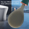 Hygienic Toilet Brush Flexible Toilet Brush Flexible Silicone Toilet Bowl Brush Set with Wall Mount Easy Cleaning No Tangling Hair Modern Design Perfect for Homes. 
