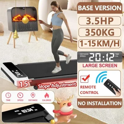 【UP+ Packing】3.8HP Electric Treadmill Machine Features 20° Slope Adjustment 1-18KM/H Variable Speed and User-Friendly Key Control for Home or Gym Use Treadmill