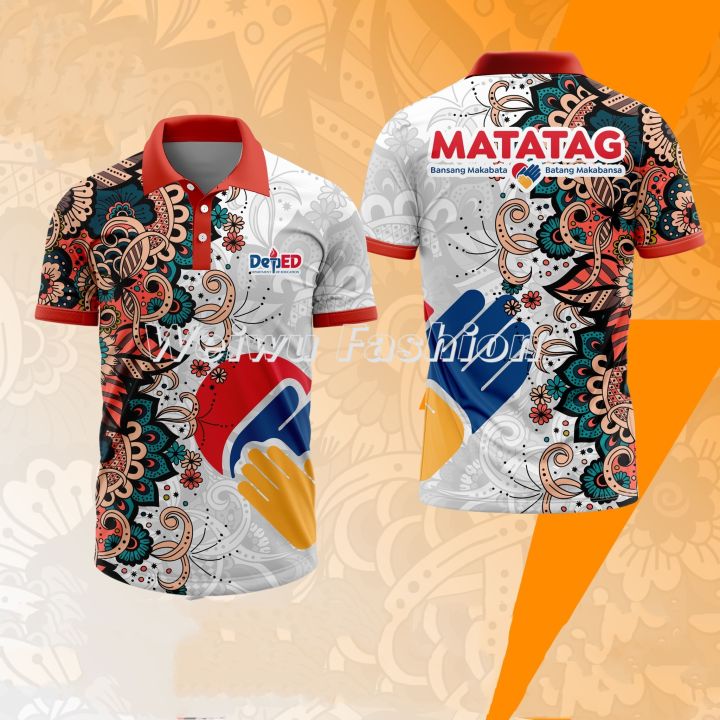 DepEd MATATAG Full Sublimation Polo Shirt | Lazada PH