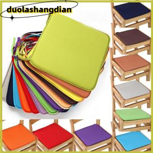 [Duola] Cushion Office Chair Garden Indoor Dining Seat Pad Tie On Square Foam Patio UK