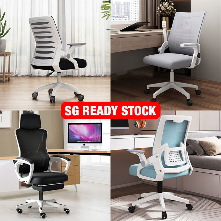[Ready Stock]Ergonomic Office Chair Computer Desk Chairs Mesh Home