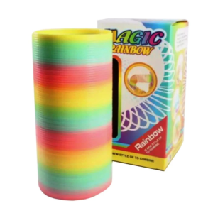 Magic Rainbow Spring Toys Long Plastic Magic Spring Novelty Puzzle Stress Relieving Boy Toy Kids  Gift Education Toys