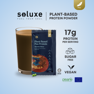 Soluxe 25g Sachet - Chocolate Deluxe Pea-Based Plant Protein Shake Powder