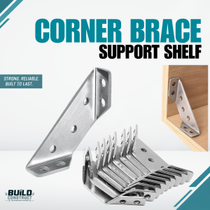 Universal Furniture Corner Connector Angle Connector Triangle Support Frame Steel Corner Bracket | Build Construct