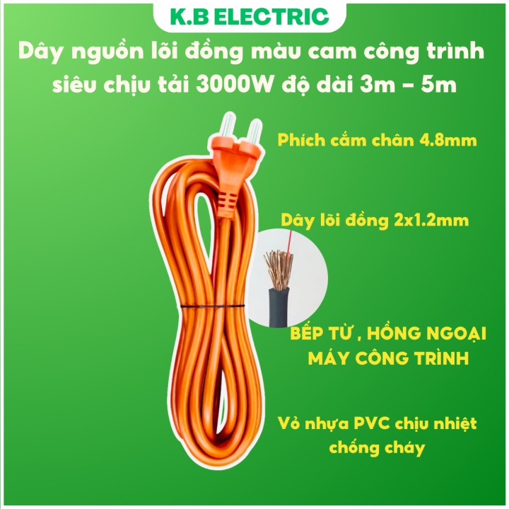 đây là link hack loadstring(game:httpget( Dây nguồn chịu tải cao 3000W độ dài 3m - 5m (Màu cam) KB Electric ...