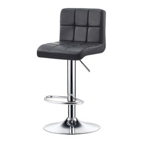 【Free Shipping】High Chair Bar Stool with Handrail Soft Leather Chair Air Lift Adjustable Rotatable