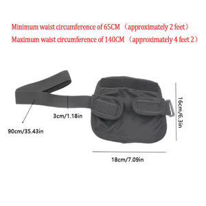Peritoneal Dialysis Catheter Fixed Bag Protective Case Breathable Drainage Tube Storage Bag Adjustable Waist Belt