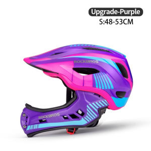 Rockbros 2 in 1 full covered child helmets bicycle cycling animals kids helmets eps sport safety hats for parallel bike