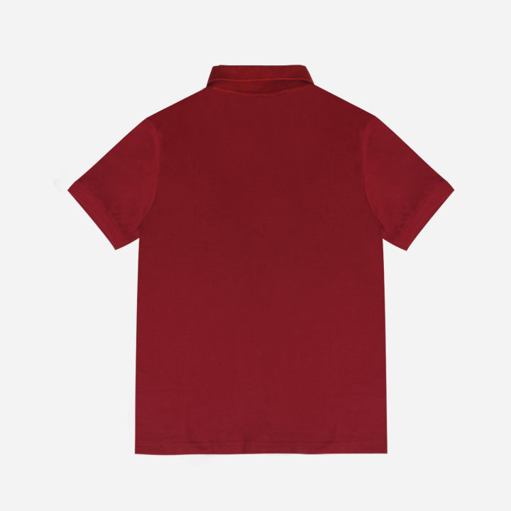 Baleno Men's Slim Fit Polo Shirt in Maroon Cotton Short Sleeve