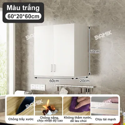 DAMIK Tủ gỗ treo tường đa năng bếp ốp tường nhiều kích thước gỗ MDF nhập khẩu cao cấp dễ dàng lắp ghép không cần phải đấm