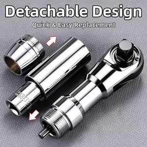 DIVATEN Bidirectional Ratcheting Ratchet Wrench 3-in-1 Function Short Handle Garage Tool  1/2 Inch Automotive Ratchet Tool Automotive Repair