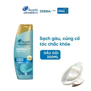 Dầu Gội Head & Shoulders Derma Pro Chống Gàu Mọc Tóc Không Chứa Silicone 300ml
