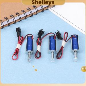 [Shelleys] SM-0537ล็อคแม่เหล็กไฟฟ้า DC 6V 12V 24V 1.5A ล็อคแม่เหล็กไฟฟ้าโซลินอยด์เชิงเส้นสำหรับเครื่องหยอดเหรียญ2A 1.2A