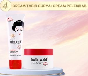 【Giftbox】Kojic Acid Set 5in1 Guanjing Gift Paket Skincare Paket Pelembab Pembersih Esensi Serum Toner Sunscreen Hampers - Paket Lengkap Kojic Acid