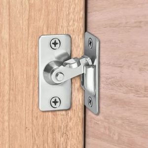 LDIES Space Saving 90 Degree Door Bolt for Sliding Doors Effortless Installation and Sleek Modern Design for Home Security Z7H9K