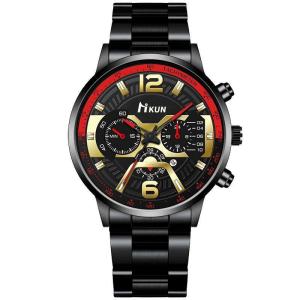 Jam Tangan Pria Kasual Analog Sporty Tahan Air Dial Tipis Simpel Berkualitas Asli Original New Model Stainless Steel Fitur Kalender Aktif Kaca Tahan Gores Aksesoris Men Watches Cowok bergaya Trendi Termurah -J99
