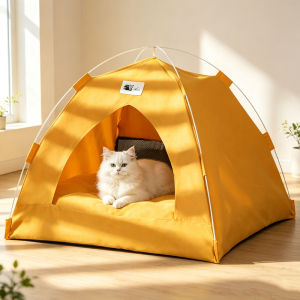 【Local Stock】Portable Pet Tent House Soft Warm Bed for Cat Dog Indoor Outdoor Use Cat Bed