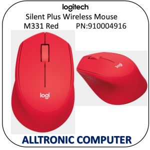 [Get Free Mouse Pad!!] Logitech M331 2.4GHz Wireless Mouse Silent Plus Black Red Blue 1Yr Local Warranty/Singapore Authorised Reseller/ Alltronic