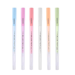Macaron Colour Glue Pen Quick-drying Pen-shaped Intimate Pens for Dot Line and Surface Covering