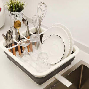 COLLAPSIBLE MULTI-FUNCTION KITCHEN DISH RACK
