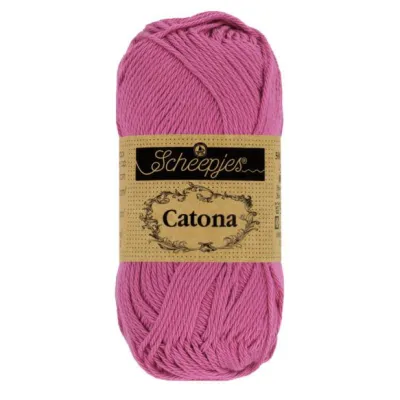 SCHEEPJES Catona Yarn (100% Mercerized Cotton) 251 Garden Rose