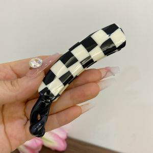 F4 Jepit Rambut Pisang Selulosa Asetat Non Slip Banana Hair Clip Acetate Ponytail Holder HPSA001