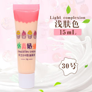 กาวครีมเรซิ่น15มล. Guka กาว Goo การ์ดกาวเทียมงานฝีมือดินเหนียวเคสโทรศัพท์กรอบเส้นผมวัสดุ Diy Guka (ฟรีหัวฉีด)