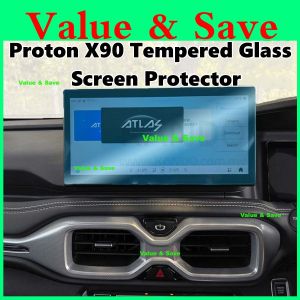 Proton X90 Infotainment Head Unit Screen Tempered Glass Screen Protector X90 pelindung skrin 12.3 inch X-90 accessories