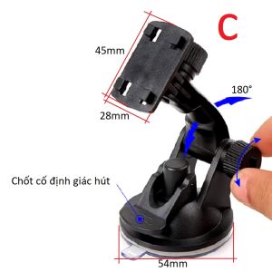 Giá đỡ camera hành trình cho xe hơi ô tô xoay (mẫu C)