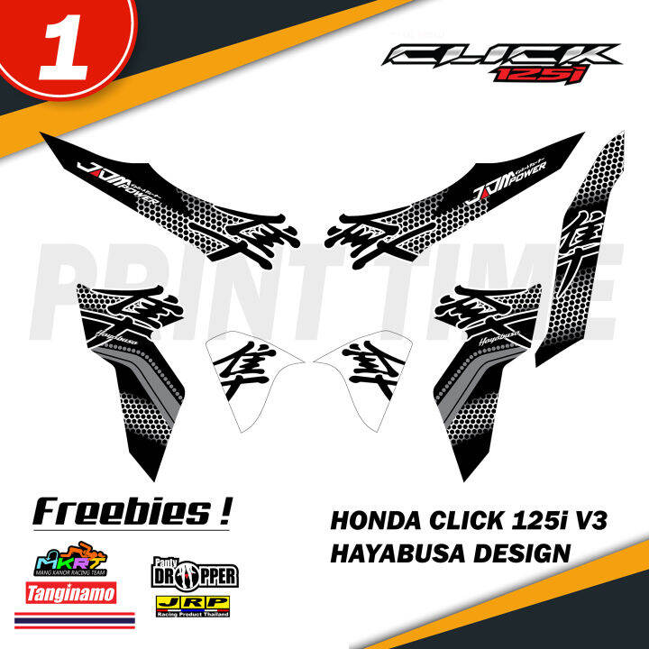 Honda Click 125i V3 Hayabusa Design Decals | Lazada PH